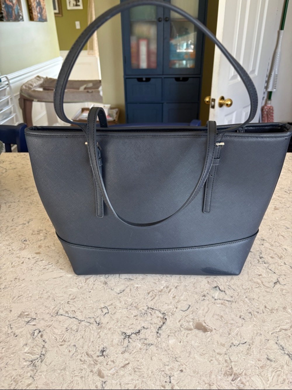 Urban Expressions Navy Saffiano Tote